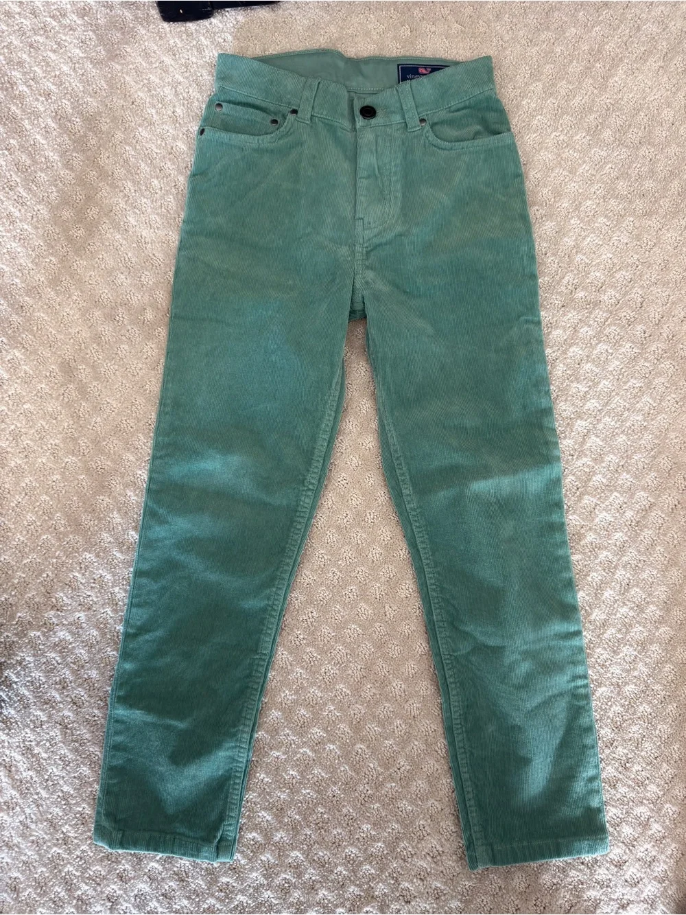 Kids Vineyard Vines Green Corduroy Jeans – Classic Slim Fit